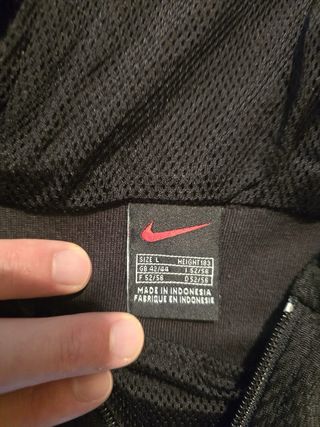 Felpa vintage Nike Uptempo Mesh Basket Y2k Nera L