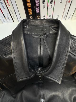 Camisa Piel Manga Corta IKKS Mujer