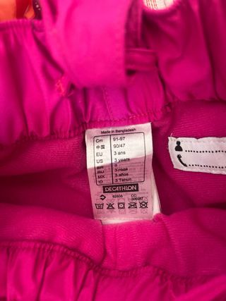 Conjunto Nieve Niña 3 Años