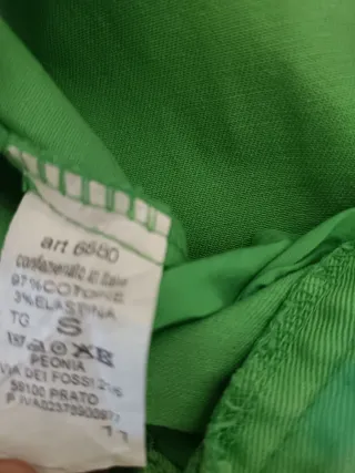 Pantalones campana retro verde S