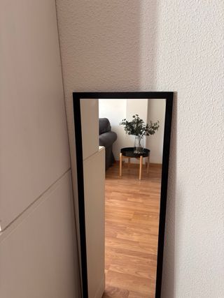 Specchio con Cornice Nera Rettangolare