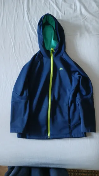 Chaqueta niño 7-8 años con capucha y forro Decathl