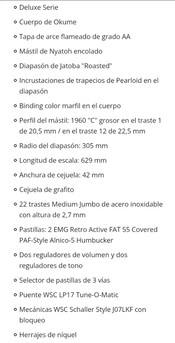 Guitarra Eléctrica Gibson Les Paul Mejorada