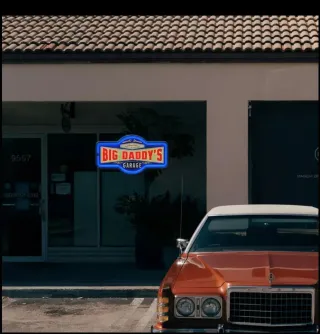 Lampada Neon LED "BIG Daddy's Garage"