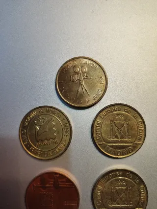 5 Monedas Conmemorativas Ferias Filatelia