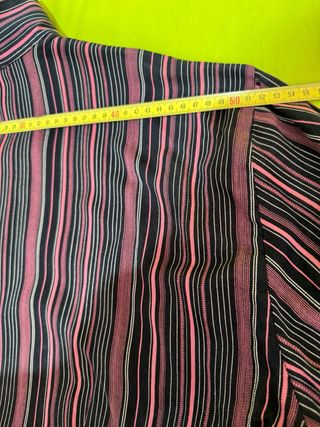 Camicia 7 Camicie Slim Righe Rosa Nero Taglia xl