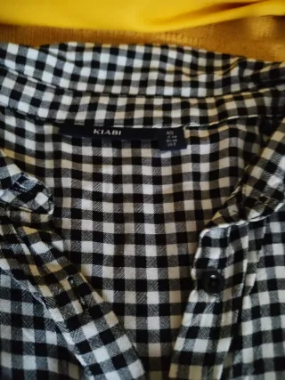 Vestido Premamá Cuadros Blanco y Negro