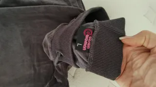 Pantalón chándal terciopelo Tenth gris L