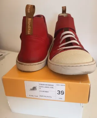 Bambas Barefoot Rojas Talla 39 Marca Blanditos