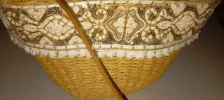 Bolso bandolera rafia mujer