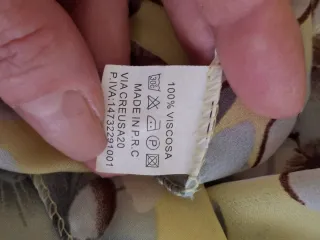 Foulard donna giallo floreale