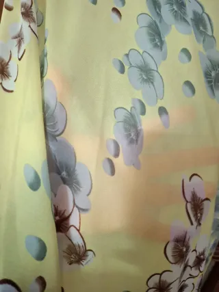 Foulard donna giallo floreale