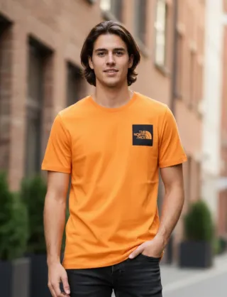 Camiseta The North Face Naranja Talla L