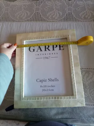Portarretratos Garpe Interiores Capiz Shells