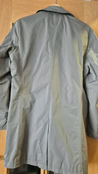 Gabardina acolchada marrón/gris