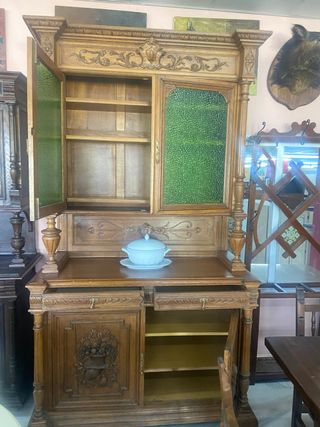 Alacena Antigua Madera Tallada