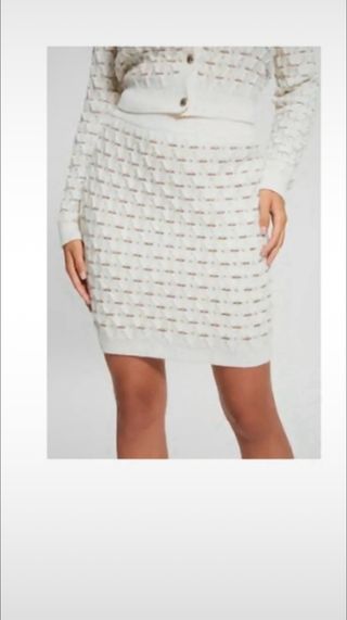 Falda Guess beige y marrón