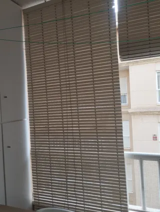 2 Cortinas Alicante Beige plástico