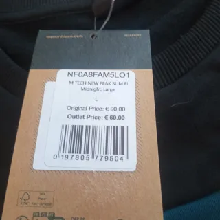 Sudadera The North Face Negra y Verde