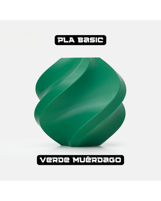 Filamento PLA Basic Bambu Lab Verde Mue. 1kg 175mm
