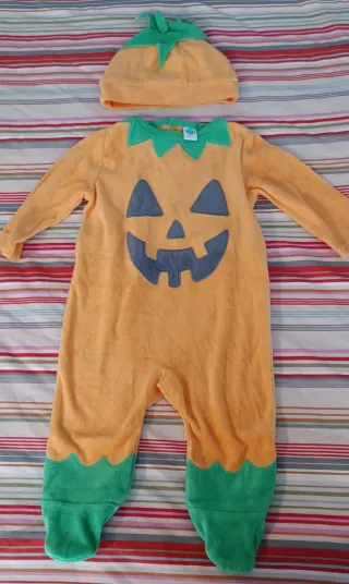 Disfraz Calabaza Bebé con Gorro