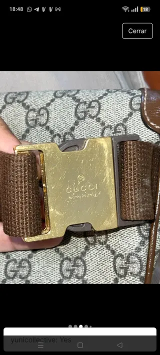 Riñonera Gucci Supreme Marrón Precio no negociable