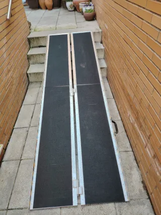 Rampa aluminio para silla ruedas. Poco uso