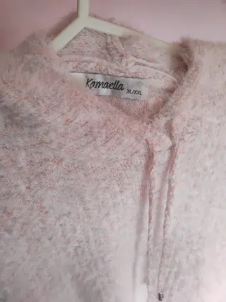 Jersey con capucha rosa