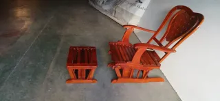 Sillón Mecedora de Madera Marrón