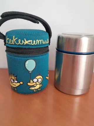 Termo comida acero inoxidable funda Kukuxumusu