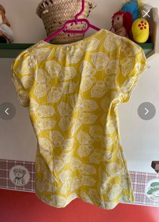 Camiseta manga corta Amarilla H&M