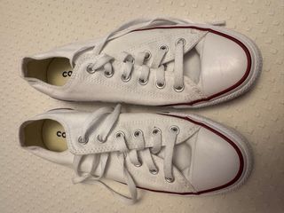 Converse Blancas Lona Mujer/Hombre Talla 40