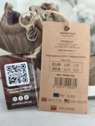 Zapatillas Anekke Mujer Beige/Marrón