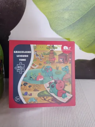 2 Puzzles Infantiles: Jungle Friends y Grassland
