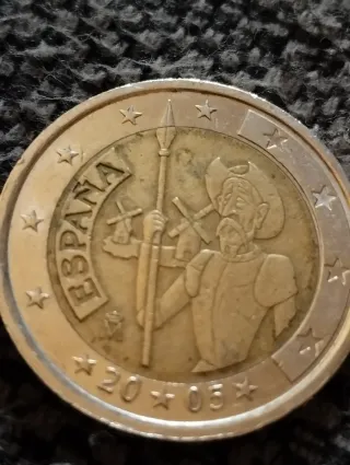 Moneda 2 euros España.