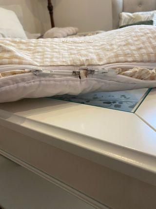 Saco capazo Bugaboo cuadros beige y blanco