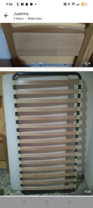 2 colchones 90cm con cabezal