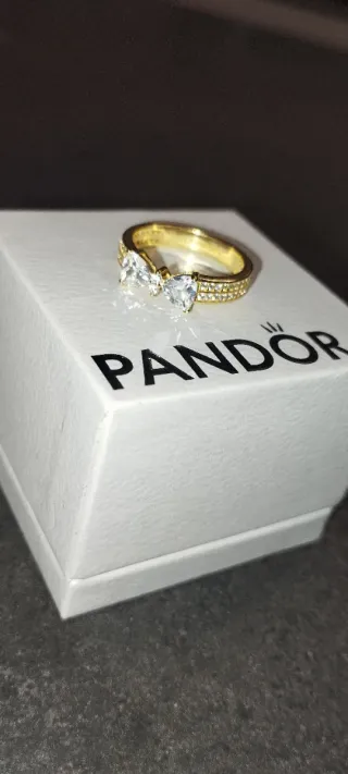 Anello Pandora Fiocco Zirconi Oro