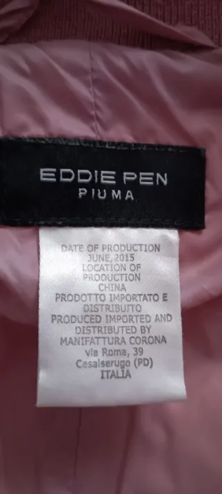 Chaqueta plumífero Eddie Pen niña rosa