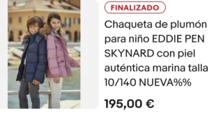 Chaqueta plumífero Eddie Pen niña rosa