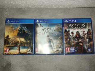 Pack 3 Juegos Assassin's Creed PS4