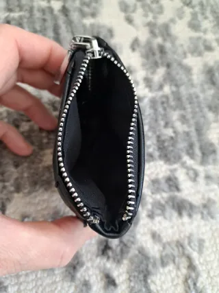 Monedero negro media luna