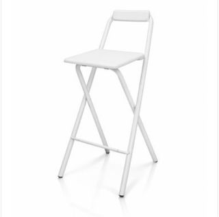 Taburetes altos plegables metal y madera