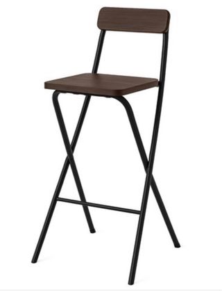 Taburetes altos plegables metal y madera