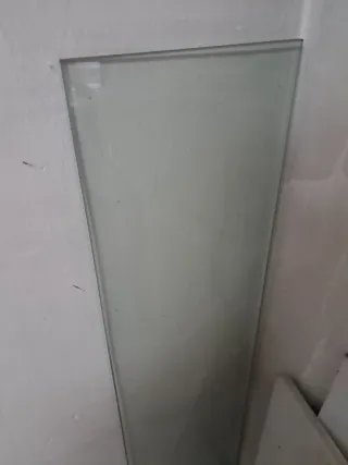 Estante cristal doble esmerilado