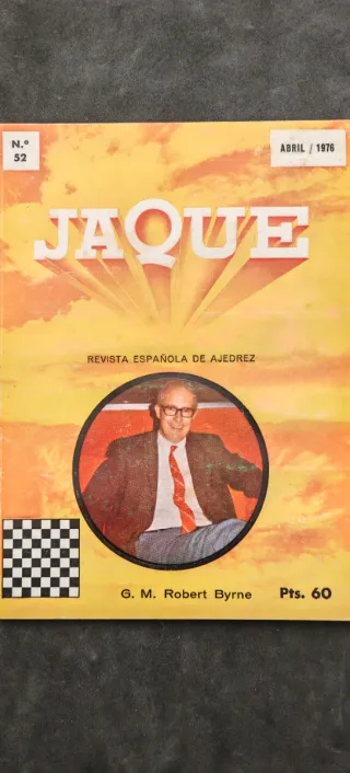 Revista Jaque 52 Ajedrez Abril 1976