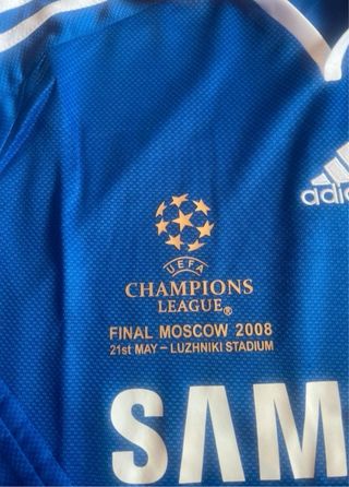 Camiseta Chelsea 2007-08 Manga Larga Xl