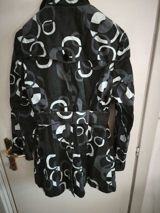 Trench donna fantasia cerchi anni 70