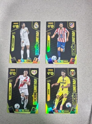 Lote 4 Cromos Edición Limitada Adrenalyn XL 25-26