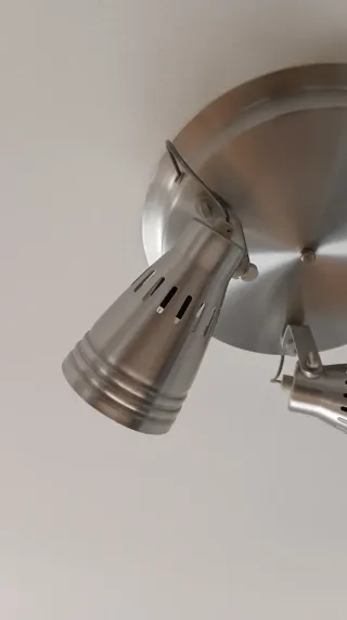 Plafón lámpara metal 3 focos